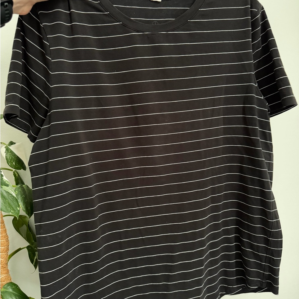Lululemon Love Striped Crewneck T-Shirt - Black
